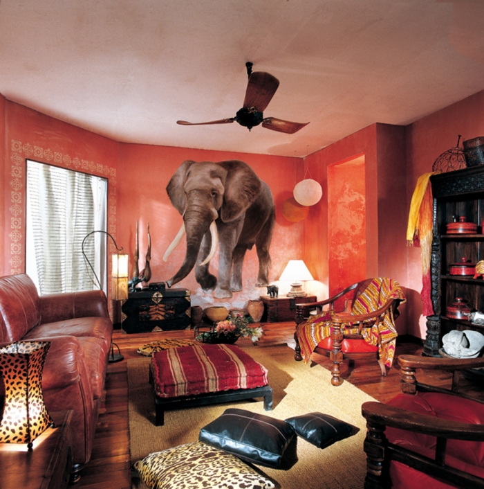 trompe l'oeil elefante