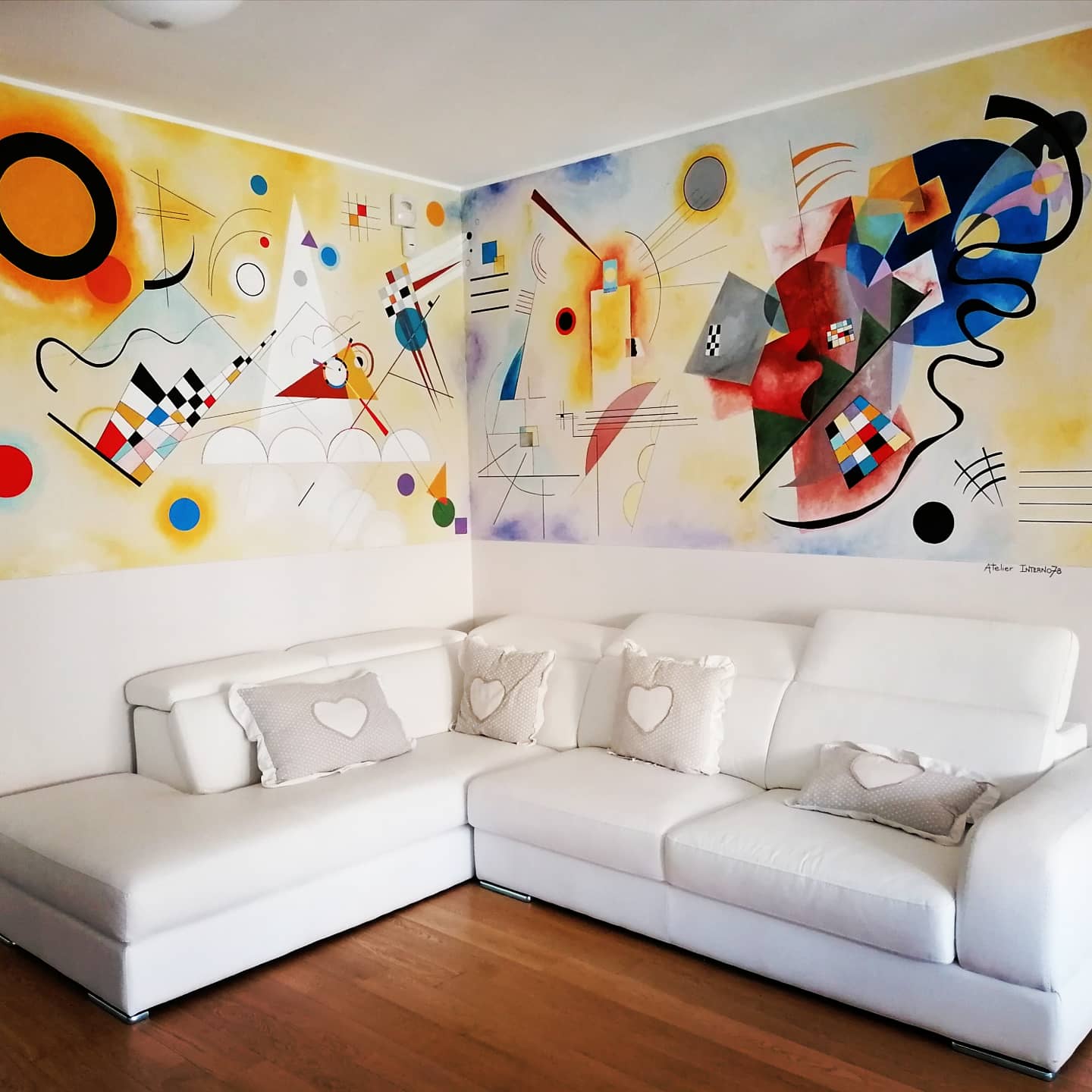 decorazione murale ispirazione Kandinsky